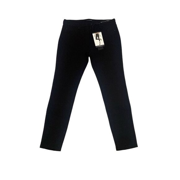 Liverpool Jeans Co Black Leggings Pants with Zip and Button Closure Size 6 NWT - Picture 1 of 11